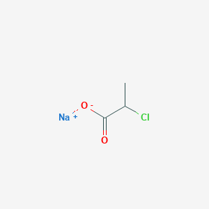 molecular formula C3H4ClNaO2 B095827 Sodium 2-chloropropionate CAS No. 16987-02-3