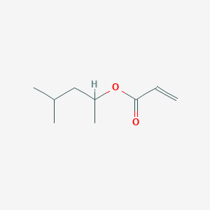 molecular formula C9H16O2 B095839 2-Propenoic acid, 1,3-dimethylbutyl ester CAS No. 18933-92-1