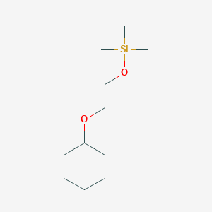 molecular formula C11H24O2Si B095843 2-Cyclohexyloxyethoxy(trimethyl)silane CAS No. 16654-73-2