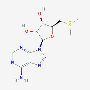molecular formula C12H18N5O3S+ B095845 S-Methyl-5'-methylthioadenosine CAS No. 15648-76-7