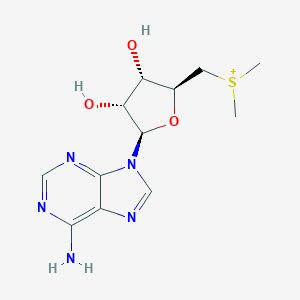 molecular formula C12H18N5O3S+ B095845 5'-Deoxy-5'-(dimethyl-lambda~4~-sulfanyl)adenosine CAS No. 15648-76-7