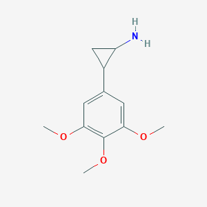 molecular formula C12H17NO3 B095855 2-(3,4,5-Trimethoxyphenyl)cyclopropan-1-amine CAS No. 17061-21-1