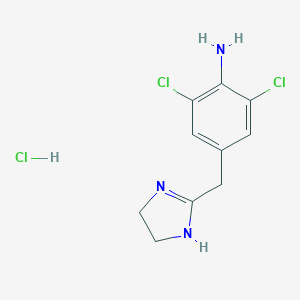 molecular formula C10H12Cl3N3 B009586 Nemazoline hydrochloride CAS No. 111073-18-8