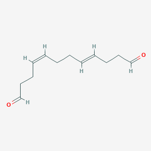 molecular formula C12H18O2 B095864 (4E,8Z)-Dodeca-4,8-dienedial CAS No. 15786-37-5
