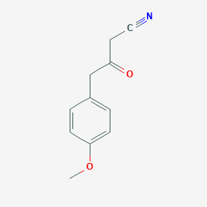 molecular formula C11H11NO2 B009589 4-(4-Methoxyphenyl)-3-oxobutanenitrile CAS No. 103986-01-2