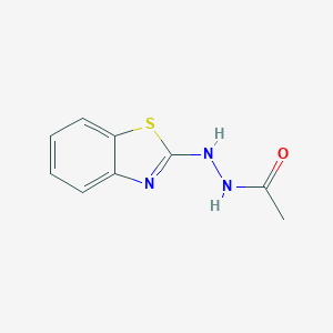 molecular formula C9H9N3OS B095897 N'-(benzo[d]thiazol-2-yl)acetohydrazide CAS No. 18672-63-4