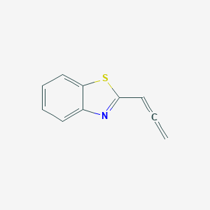 molecular formula C10H7NS B009590 Propa-1,2-dienyl-benzothiazole CAS No. 109948-61-0