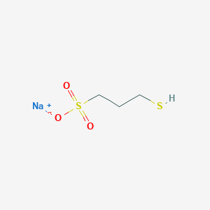 molecular formula C3H7NaO3S2 B095900 Sodium 3-mercaptopropanesulphonate CAS No. 17636-10-1