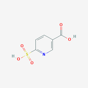 molecular formula C6H5NO5S B095903 6-sulfopyridine-3-carboxylic Acid CAS No. 17624-03-2