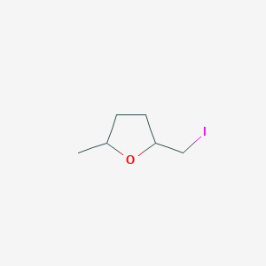 molecular formula C6H11IO B095926 2-(Iodomethyl)-5-methyloxolane CAS No. 19056-49-6