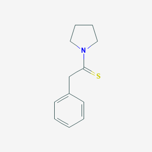 molecular formula C12H15NS B095929 2-Phenyl-1-(pyrrolidin-1-yl)ethanethione CAS No. 18732-58-6