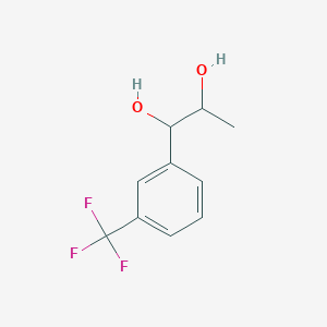 molecular formula C10H11F3O2 B095941 1-[3-(Trifluoromethyl)phenyl]propane-1,2-diol CAS No. 15814-25-2