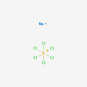 molecular formula Cl6IrNa3 B095960 Iridate(3-), hexachloro-, trisodium, (OC-6-11)- CAS No. 15702-05-3