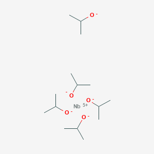 molecular formula C15H35NbO5 B095962 Pentakisisopropoxyniobium(V) CAS No. 18368-80-4
