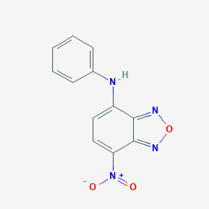 molecular formula C12H8N4O3 B095966 4-nitro-N-phenyl-2,1,3-benzoxadiazol-7-amine CAS No. 18378-15-9