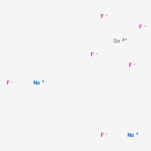 molecular formula F6Na2Sn B095967 SODIUM HEXAFLUOROSTANNATE (IV) CAS No. 16924-51-9