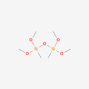 molecular formula C6H18O5Si2 B095990 1,3-DIMETHYLTETRAMETHOXYDISILOXANE CAS No. 18186-97-5