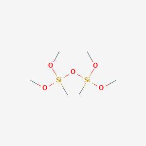 molecular formula C6H18O5Si2 B095990 1,1,3,3-Tetramethoxy-1,3-dimethyldisiloxane CAS No. 18186-97-5