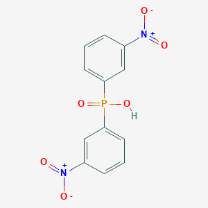 molecular formula C12H9N2O6P B096007 PHOSPHINIC ACID, BIS(m-NITROPHENYL)- CAS No. 18593-20-9