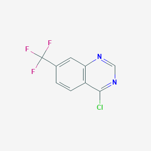molecular formula C9H4ClF3N2 B096011 4-氯-7-(三氟甲基)喹唑啉 CAS No. 16499-65-3