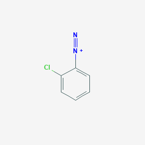 molecular formula C6H4ClN2+ B096021 2-Chlorobenzenediazonium CAS No. 17333-83-4