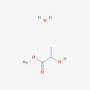 molecular formula C3H7AgO4 B096038 Silver lactate monohydrate CAS No. 15768-18-0
