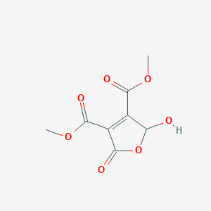 molecular formula C8H8O7 B009604 Dimethyl 2-hydroxy-5-oxo-2,5-dihydrofuran-3,4-dicarboxylate CAS No. 104919-85-9