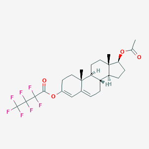 Testosterone 17-acetate enol heptafluorobutyrate