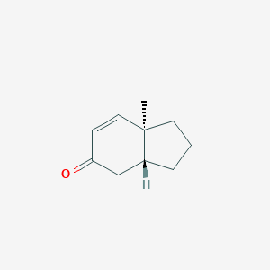 molecular formula C10H14O B096044 5H-Inden-5-one, 1,2,3,3a,4,7a-hexahydro-7a-methyl-, trans- CAS No. 17429-25-3