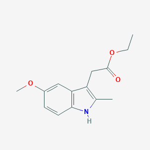 molecular formula C14H17NO3 B096048 Ethyl 2-(5-methoxy-2-methyl-1H-indol-3-yl)acetate CAS No. 17536-38-8