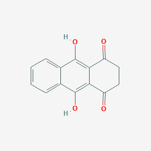 molecular formula C14H10O4 B096049 1,4-Anthracenedione, 2,3-dihydro-9,10-dihydroxy- CAS No. 17648-03-2