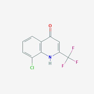 molecular formula C10H5ClF3NO B096051 8-氯-4-羟基-2-(三氟甲基)喹啉 CAS No. 18706-22-4