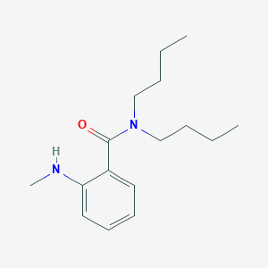 molecular formula C16H26N2O B096058 N,N-Dibutyl-2-(methylamino)benzamide CAS No. 15236-36-9