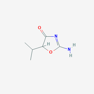 molecular formula C6H10N2O2 B096060 2-amino-5-isopropyl-1,3-oxazol-4(5H)-one CAS No. 15900-26-2