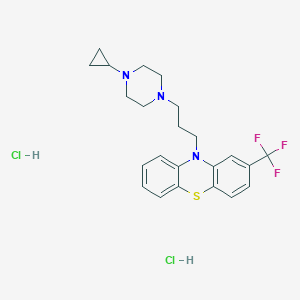 molecular formula C23H28Cl2F3N3S B096065 Cyclophenazine hydrochloride CAS No. 15686-74-5