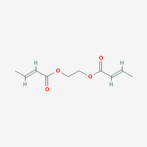 molecular formula C10H14O4 B096069 2-[(E)-but-2-enoyl]oxyethyl (E)-but-2-enoate CAS No. 18360-63-9