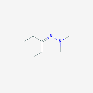 molecular formula C7H16N2 B096081 3-Pentanone, dimethylhydrazone CAS No. 16795-73-6