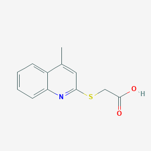 molecular formula C12H11NO2S B096086 [(4-甲基喹啉-2-基)硫基]乙酸 CAS No. 17880-62-5