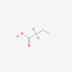 molecular formula C4H8O2 B096087 Butanoic-2,2-d2 acid(9CI) CAS No. 19136-92-6