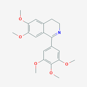 molecular formula C20H23NO5 B096089 6,7-Dimethoxy-1-(3,4,5-trimethoxyphenyl)-3,4-dihydroisoquinoline CAS No. 3161-21-5