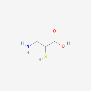 molecular formula C3H7NO2S B096097 3-Amino-2-sulfanylpropanoic acid CAS No. 17617-04-8