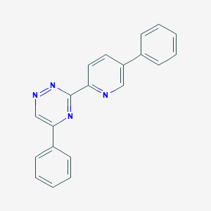 molecular formula C20H14N4 B009610 3-(5-苯基-2-吡啶基)-5-苯基-1,2,4-三嗪 CAS No. 108775-05-9