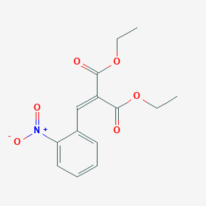 molecular formula C14H15NO6 B096100 Diethyl 2-(2-nitrobenzylidene)malonate CAS No. 17422-56-9