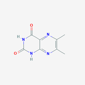 molecular formula C8H8N4O2 B096118 2,4(1H,3H)-蝶啶二酮，6,7-二甲基- CAS No. 5774-32-3
