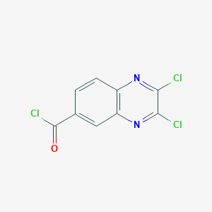 molecular formula C9H3Cl3N2O B096120 2,3-二氯喹喔啉-6-甲酰氯 CAS No. 17880-88-5