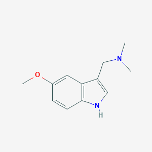molecular formula C12H16N2O B096129 5-Methoxygramine CAS No. 16620-52-3
