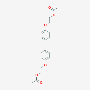 molecular formula C23H28O6 B096131 2,2'-((1-Methylethylidene)bis(4,1-phenyleneoxy))bisethyl diacetate CAS No. 19224-29-4
