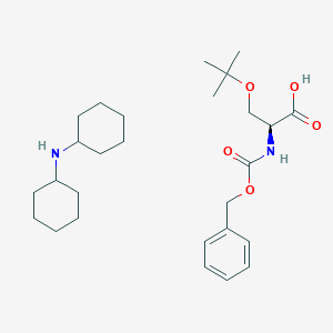 molecular formula C27H44N2O5 B096134 N-z-O-tert-Butyl-L-serine dicyclo-hexyla mine salt CAS No. 16966-08-8