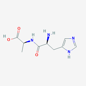 molecular formula C9H14N4O3 B096166 Histidinyl-Alanine CAS No. 16874-75-2