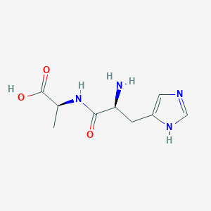 molecular formula C9H14N4O3 B096166 Histidylalanine CAS No. 16874-75-2